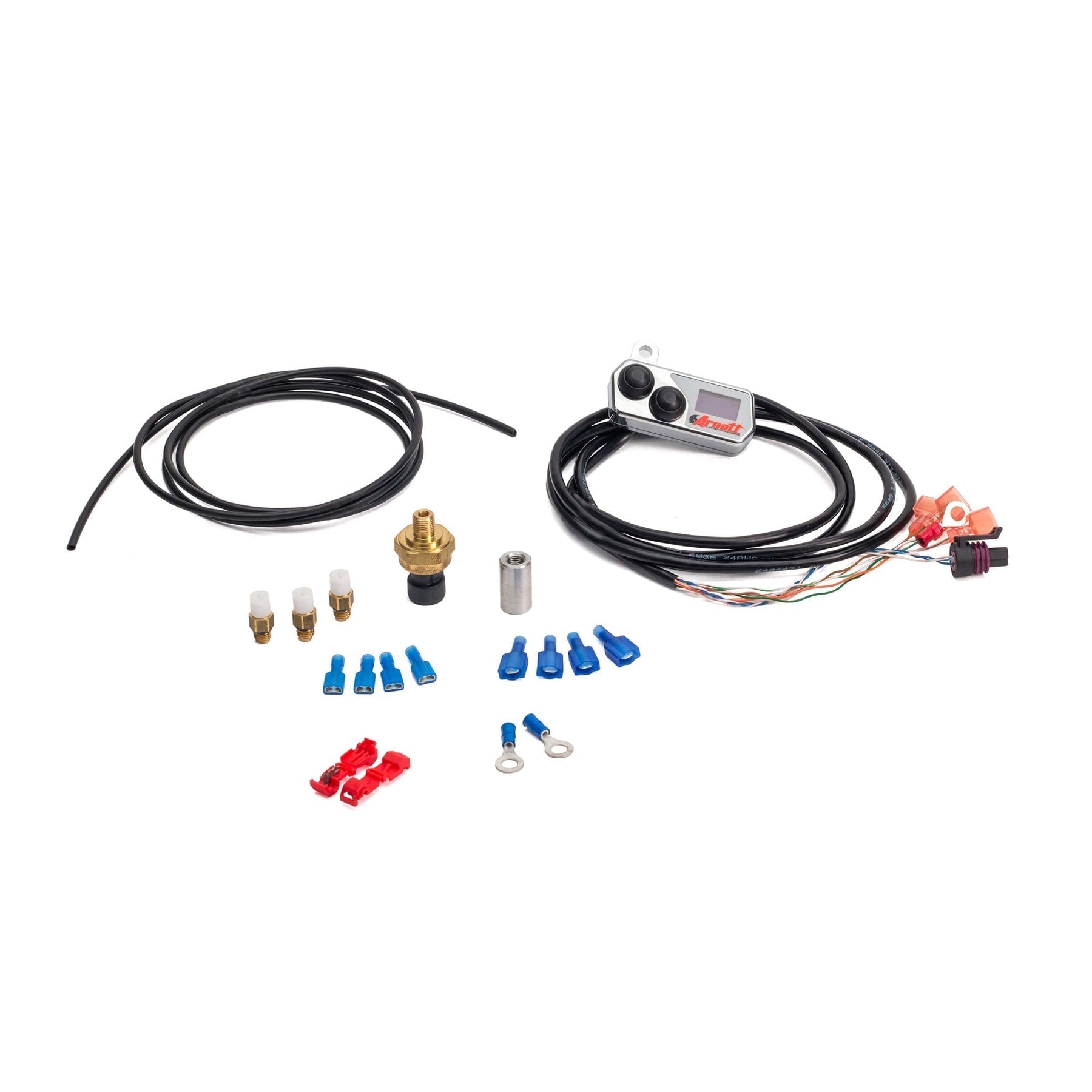 Arnott K - 3115 Handlebar - Mounted Pushbutton Controller w/LED Pressure Gauge (Chrome) - Henne Company